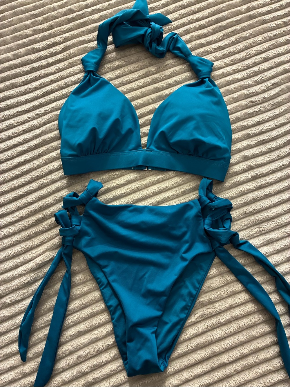 Victoria's Secret Turquoise Halter Bikini Top